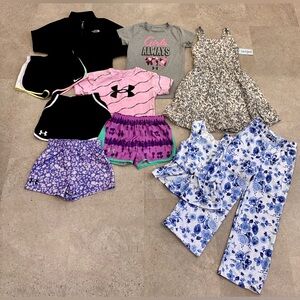 Girls UNDER ARMOUR/NORTH FACE/NIKE Shorts..Shirts..Outfit..Dress & Pullover